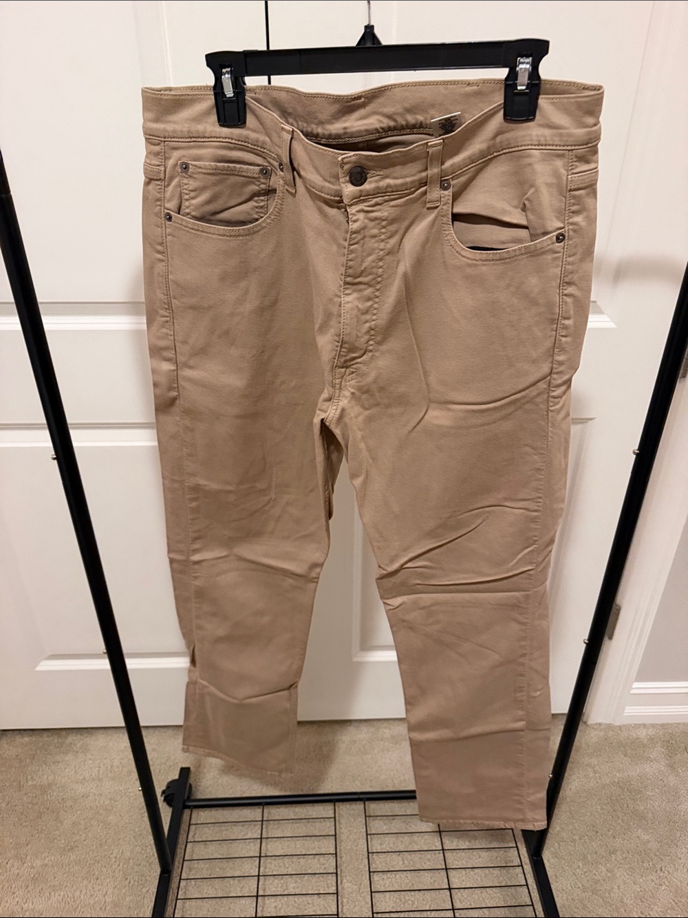 Men's Cremieux Slim Fit Stretch Khaki Jeans 36x30